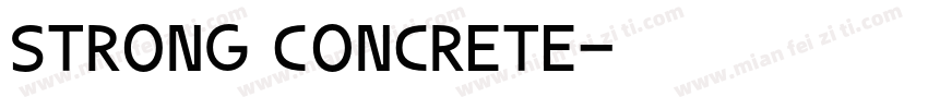 Strong Concrete字体转换